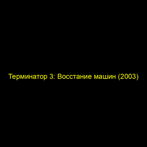 Терминатор 3: Восстание машин (2003)