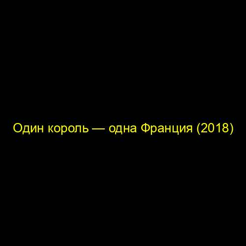 Один король — одна Франция (2018)