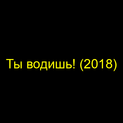 Ты водишь! (2018)