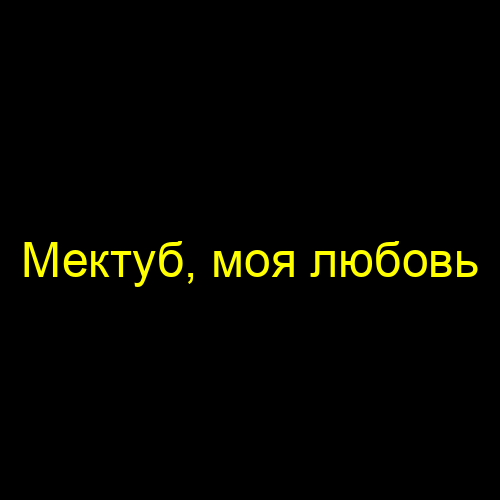 Мектуб, моя любовь