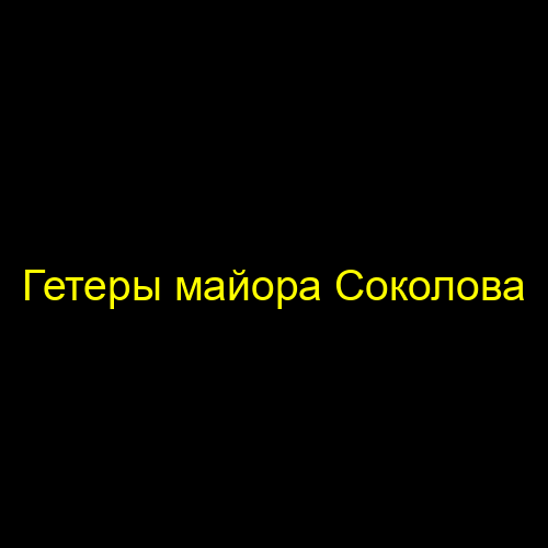 Гетеры майора Соколова
